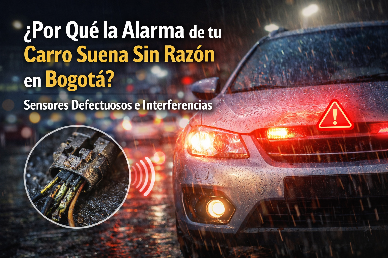 ¿Por Qué la Alarma de tu Carro Suena Sin Razón en Bogotá? Sensores Defectuosos e Interferencias